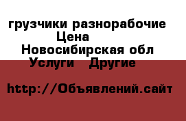 грузчики-разнорабочие › Цена ­ 200 - Новосибирская обл. Услуги » Другие   